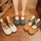 Corduroy Mary Jane Flats