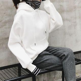 Set: Mock Two-piece Cropped Hoodie + Cropped Pants
