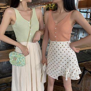 Buttoned Vest Top