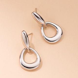 Polished Sterling Silver Drop Earring 1 Pair - S925 Silver - Silver - One Size