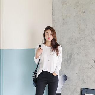 Round-neck Long T-shirt (l~xxl)