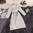 Double-breasted Midi Tweed Coat