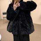 Fleece Button Jacket / Midi Skirt