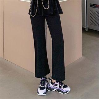 Drawcord Straight-cut Sweatpants