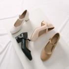 Block-heel Mary Jane Loafers