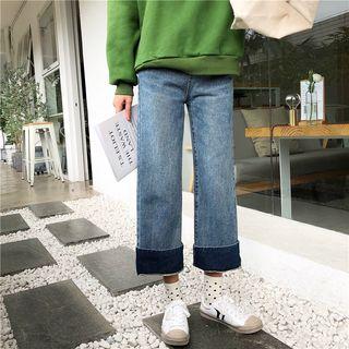 Tie-waist Wide-leg Washed Pants