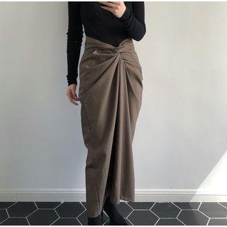Maxi Sheath Skirt Brown - One Size