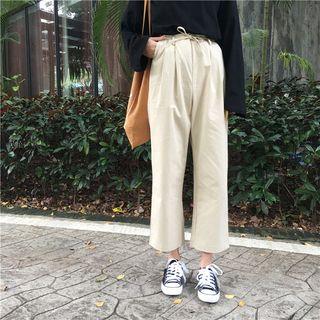 Straight Cut Drawstring Pants