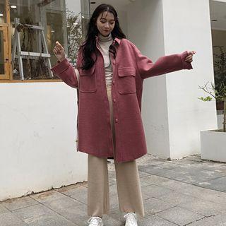 Long Shirt Jacket / Wide Leg Pants