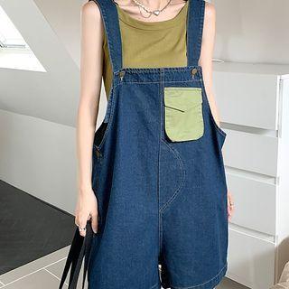 High-waist Washed A-line Dress