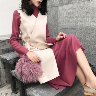 Tie-side Long Vest