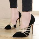 Strappy Pointed High-heel Pumps