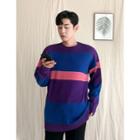 Color-block Oversized Sweater