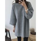 Wide-sleeve Wool Blend Sweater