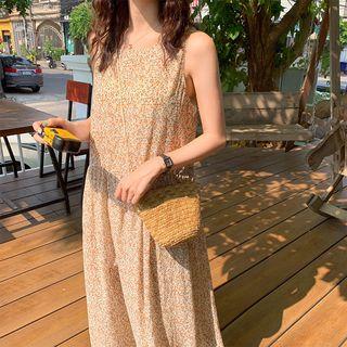Sleeveless Maxi Floral Dress