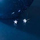 Star Sterling Silver Stud Earring 1 Pc - Silver - One Size