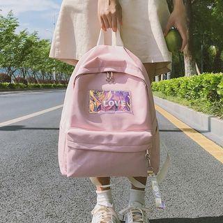 Oxford Cloth Patch Accent Backpack