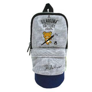 Rilakkuma Sweat Stand Pouch (black / Blue)