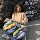 Plain Loose-fit Sweater - 6 Colors
