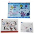 Snoopy Clear Pocket Pouch (3p) (flower) One Size
