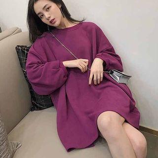 Oversized Sweatshirt Purple - One Size