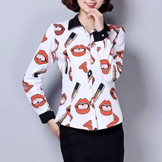 Lips Printed Shirt