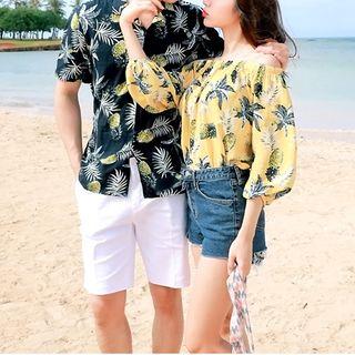 Printed Short-sleeve Shirt / Blouse