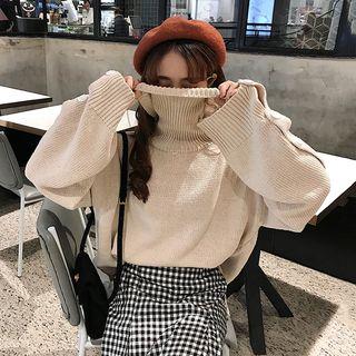 Turtleneck Sweater Off-white - One Size