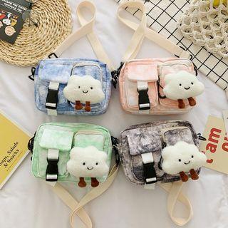 Cartoon Cloud Accent Crossbody Bag