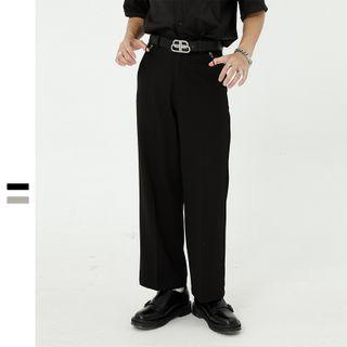 High-waist Straight Cut Loose Fit Dress Pants
