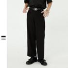 High-waist Straight Cut Loose Fit Dress Pants