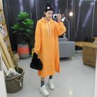 Tall Size Colored Long Hoodie Dress