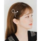 Faux-pearl Curvy Hair Clip