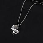 Moonstone Devil Pendant Sterling Silver Necklace Silver - One Size