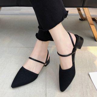 Pointed Toe Low Heel Sandals