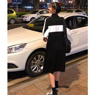 Half-zip Colorblock T-shirt Dress