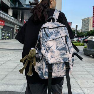 Lettering Tie-dye Backpack