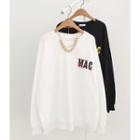 Mac Letter Cotton Sweatshirt