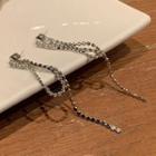 Chain Alloy Dangle Earring 1 Pair - Silver - One Size