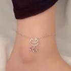 Lock Sterling Silver Anklet Silver - One Size
