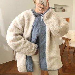 Reversible Buttoned Padded Jacket