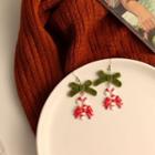 Bow & Christmas Stick Dangle Earring
