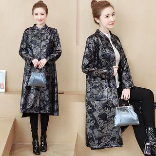 Jacquard Midi Coat
