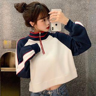 Half-zip Cropped Pullover