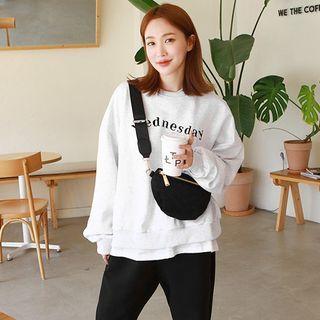 Wednesday Embroidered Oversized Sweatshirt