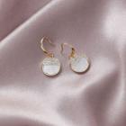 Shell Disc Dangle Earring 1 Pair - As Shown In Figure - One Size
