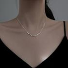 Sterling Silver Choker D681 - Silver - One Size