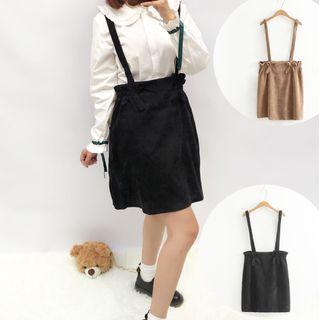 A-line Corduroy Jumper Skirt