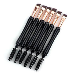 Dual Head Eyelash Makeup Brush With Cover - As Shown In Figure - One Size