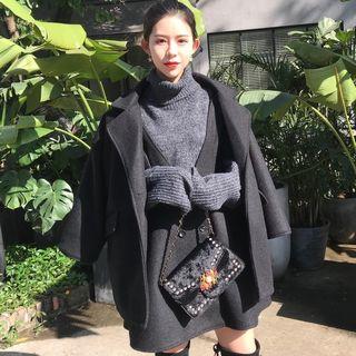 Set: High-waist Jumper Skirt + Jacket
